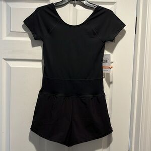 NWT Athleta Girl Run Free Black Runsie Size XL/14.